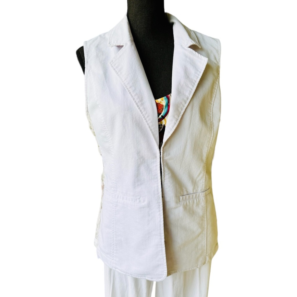 Live A Little White Lace Side Women’s Vest